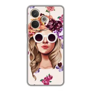 Чехол с картинкой Модные Девчонки OPPO A5 Pro (Девушка в очках)