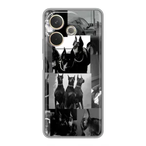Чохол ДОБЕРМАН для OPPO A5 Pro (Колаж Доберман)