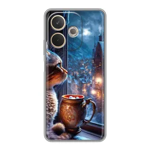 Чехлы на Новый Год OPPO A5 Pro (Кот новогодний)