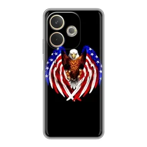 Чехол Флаг USA для OPPO A5 Pro (Крылья США)