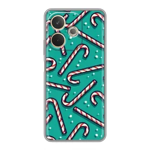Силиконовый бампер на рождество для OPPO A5 Pro (Леденцы)