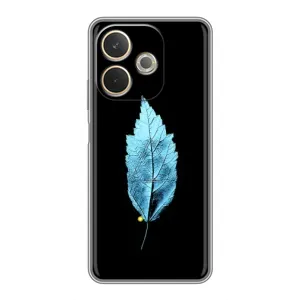 Чехол с картинками на черном фоне для OPPO A5 Pro (Листочек)