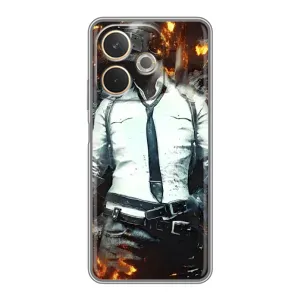 Силиконовый чехол с картинкой "Герой Pubg" на OPPO A5 Pro (Man Пубг)