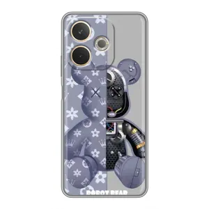Силиконовый чехол для OPPO A5 Pro (Медведь Louis Vuitton)