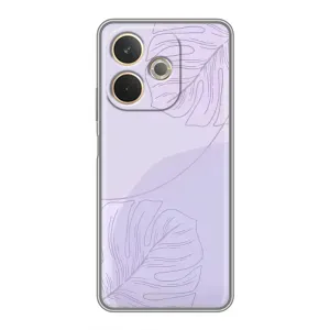 Чохол квітковий дизайн для OPPO A5 Pro (Монстера фіолетова)
