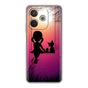 Дівчачий Чохол для OPPO A5 Pro (На гойдалці)
