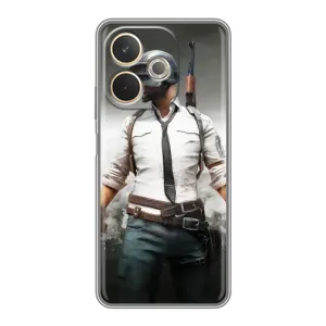 Силиконовый чехол с картинкой "Герой Pubg" на OPPO A5 Pro (Пабг)