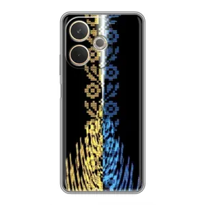 Силиконовый Чехол на OPPO A5 Pro (Патриотическая вышиванка)
