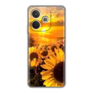 Чохол з Квітами для OPPO A5 Pro (поле соняшників)