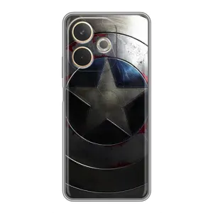 Чехол с Щитом Капитана Америки на OPPO A5 Pro (Ретро Щит Капитана)