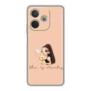 Силиконовый Чехол на OPPO A5 Pro с картинкой Стильных Девушек (С собакой)