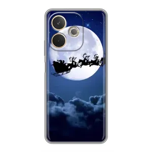 Чехол Санта Клаус для OPPO A5 Pro (Санта - луна)