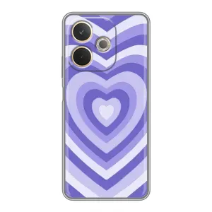 Чехлы с тематикой "Маленькие Сердечки" на OPPO A5 Pro (Сердце фиолет)