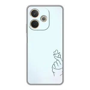 Чехлы (Знак сердечка) на OPPO A5 Pro (Сердце на голубом)