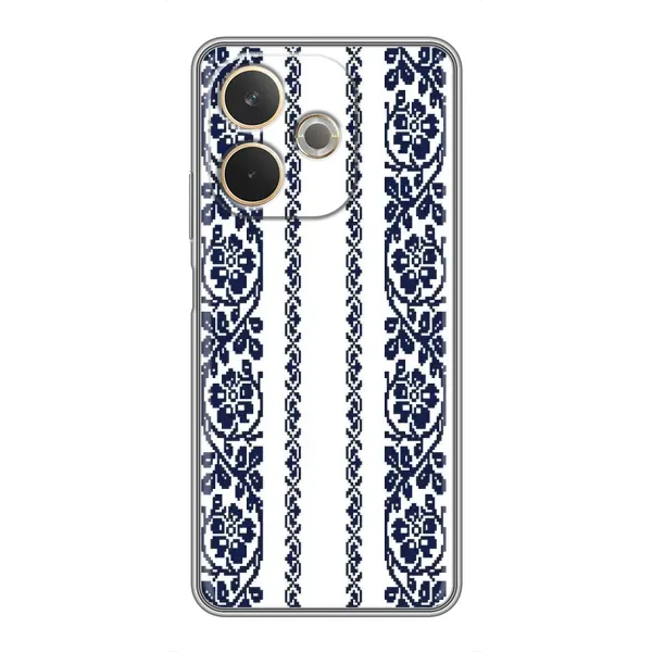 Чехол с рисунком «Синяя вышиванка» для OPPO A5 Pro