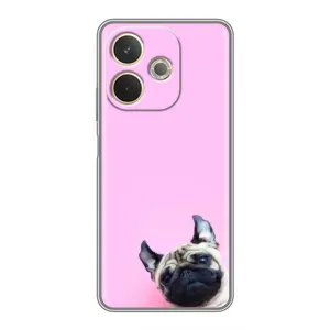 Бампер для OPPO A5 Pro з картинкою "Песики" (Собака на рожевому)