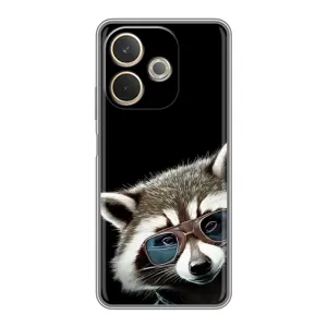 Силіконовий Чохол з Энотами на OPPO A5 Pro (Стильний Єнот)