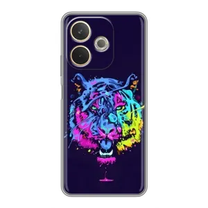 Силіконовий бампер з картинкою звірів для OPPO A5 Pro (Тигр-Арт)