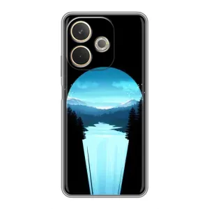 Летний Чехол на OPPO A5 Pro (Синий Водопад)