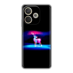 Силіконовий бампер з картинкою звірів для OPPO A5 Pro (Яскравий олень)