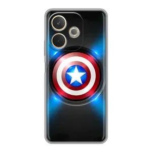 Чехол с Щитом Капитана Америки на OPPO A5 Pro (Яркий Щит Капитана)