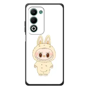 Чехол с принтом Лабубу для OPPO A5 (Бежевый Лабубу)