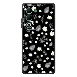 Чехлы с тематикой "ЦВЕТЫ" на OPPO A5 (цветение на чорном)