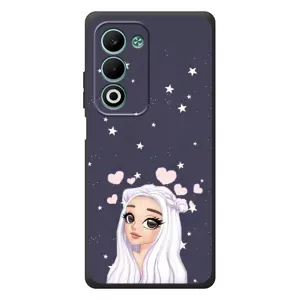 Чехол Стильные девушки на OPPO A5 (Девушка и сердечки)