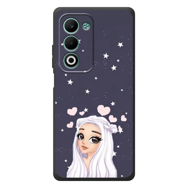 Чехол с рисунком «Девушка и сердечки» для OPPO A5