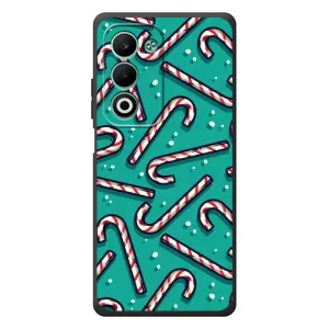 Силіконовий бампер на різдво для OPPO A5 (Льодяники)