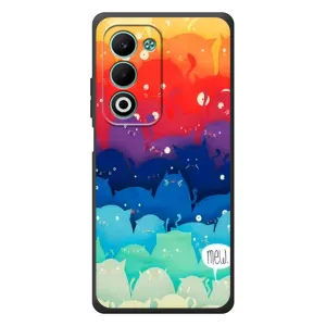 Силиконовый чехол с котиком для OPPO A5 (Mew)
