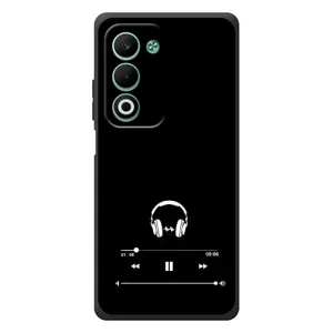 Чохол з картинками на чорному фоні для OPPO A5 (Плеєр)