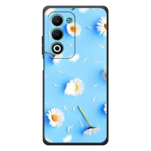 Чехол с Цветами для OPPO A5 (ромашки на голубом)