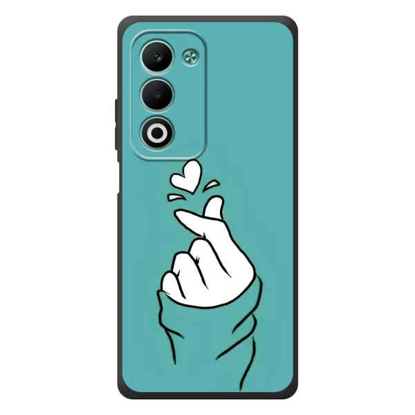 Чехол с рисунком «Сердечко на бирюзовом» для OPPO A5