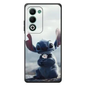 Чехол с рисунком Стич для OPPO A5 (Стич с цветочком)