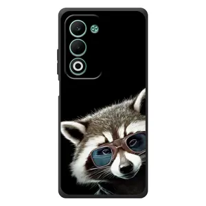 Силиконовый Чехол с Енотами на OPPO A5 (Стильный Енот)