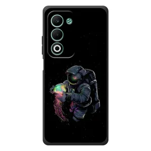 Силиконовый Чехол с принтом "Космонавты" на OPPO A5 (В руках земля)