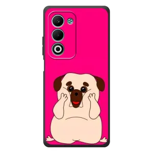 Чехол (ТПУ) Милые собачки для OPPO A5 (Веселый Мопсик)