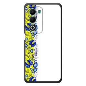 Силиконовый Чехол на OPPO A5 с картинкой Вышиванки (Желто-синяя вышиванка)