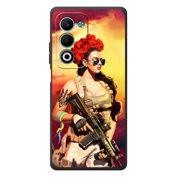 Чехол с рисунком «Женщина солдат» для OPPO A5