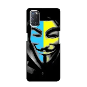 Чехол с Украинской символикой на Оппо А52 (Анонимус патриот)