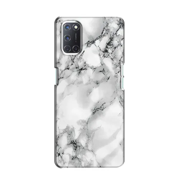 Чехол с рисунком «Белый мрамор» для OPPO A52