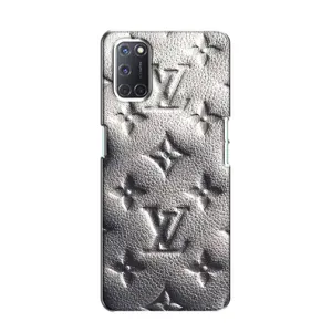 Текстурный Чехол Louis Vuitton для Оппо А52 (Бежевый ЛВ)