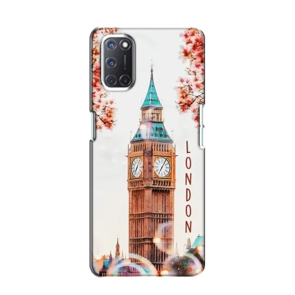 Чехол с рисунком «Часы Лондон» для OPPO A52