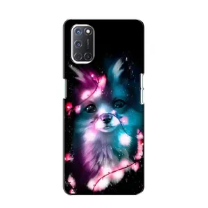Чехол с Лисичкой для Oppo A52 (Черная Лиса)