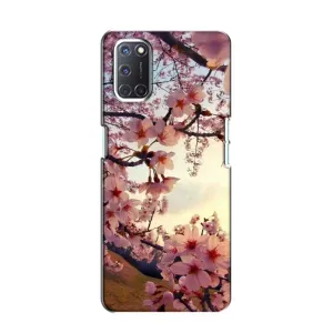 Чехол с принтом САКУРЫ на Oppo A52 (Цветущая сакура)