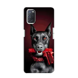 Чехол ДОБЕРМАН для Oppo A52 (Доберман злой)