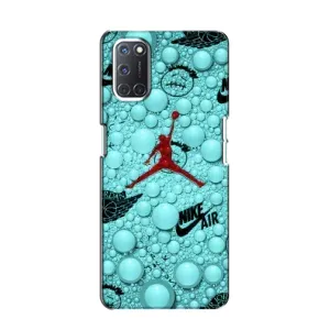 Силиконовый Чехол Nike Air Jordan на Оппо А52 (Джордан Найк)