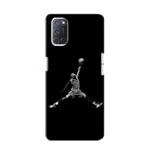 Силиконовый Чехол Nike Air Jordan на Оппо А52 (Джордан)