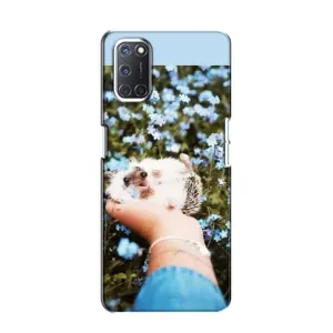 Чехлы с изображением разных животных для Oppo A52 (Ежик на руках)